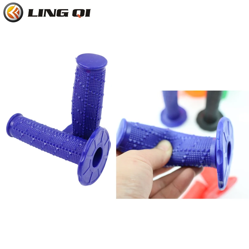 LINGQI Universal Handlebar Grip Replacement Non Slip Soft Rubber Grips for Scooter Cruiser Dirt Bike Go Kart ATV