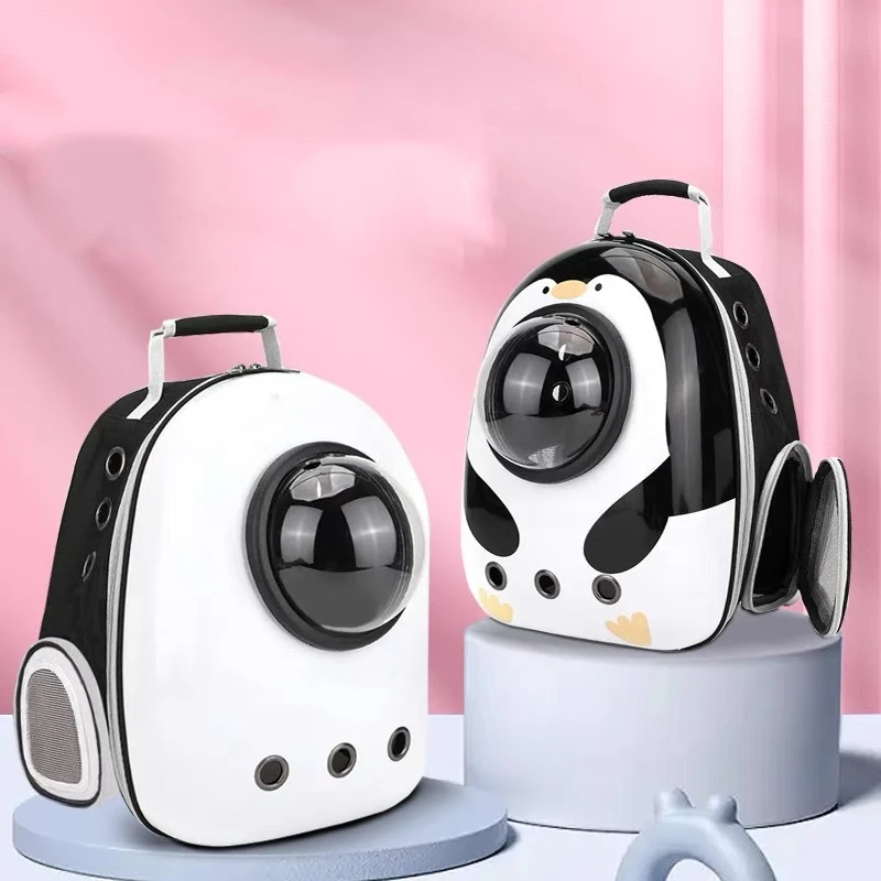 

New Pet Cat Transparent Skylight Container Bag Portable Outdoor Space Capsule Cat Supplies Breathable Large Capacity Backpack