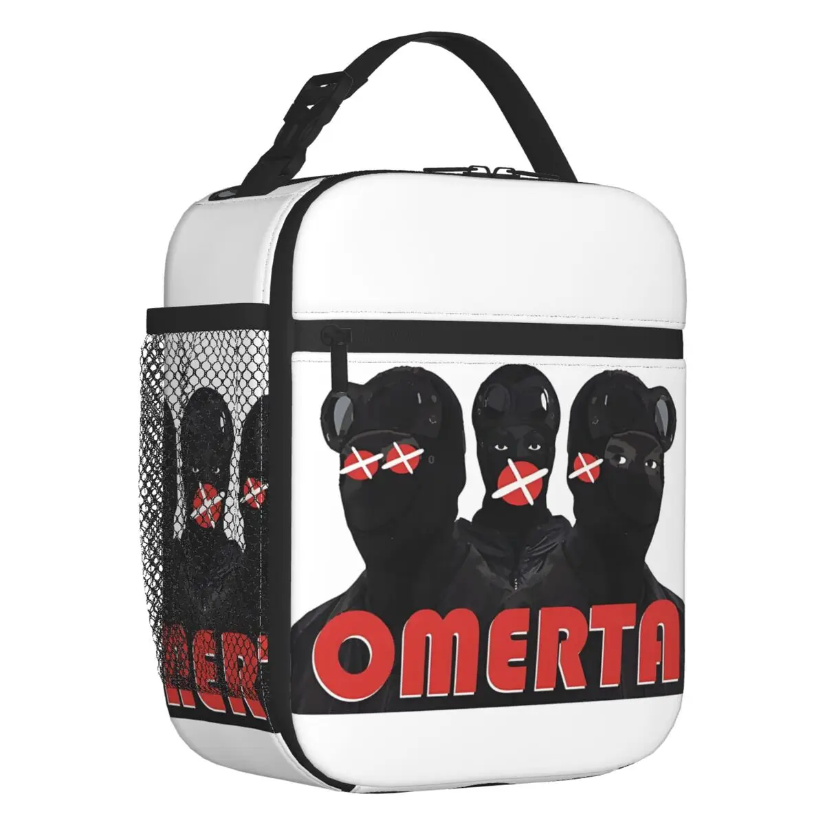

Custom O-Omertas Thermal Insulated Lunch Bags Custom Women Law of silence Resuable Lunch Tote for School Storage Food Box