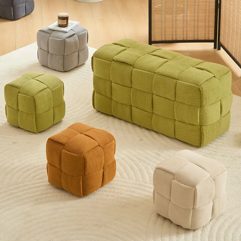

Легкий роскошный квадратный табурет для ног, простой диван, сиденье для пеленания обуви, небольшая скамейка для гостиной, мебель для дома