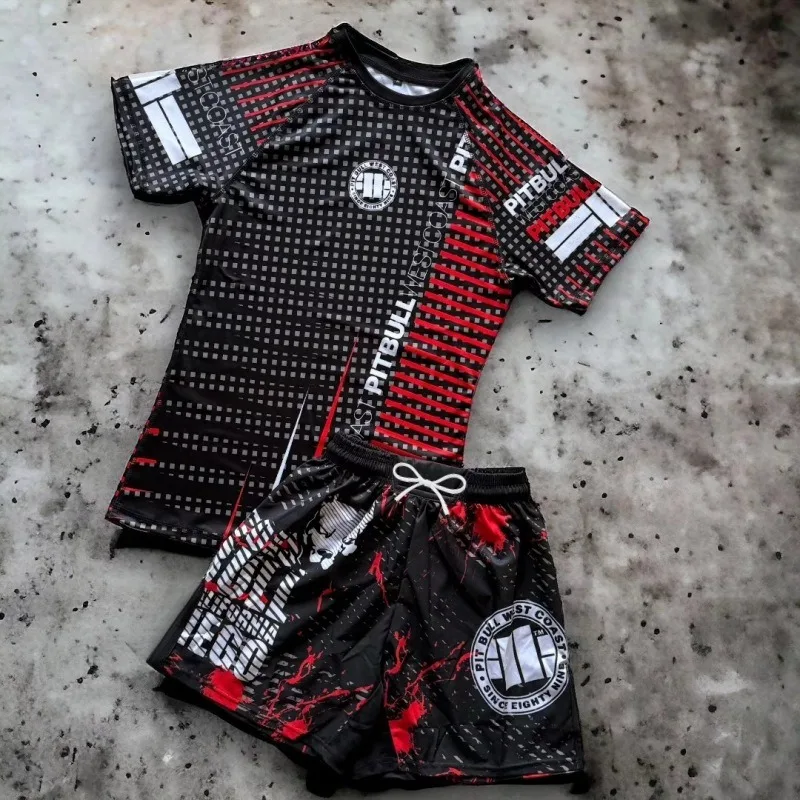 

2026 Bestselling Hardcore Combat Abrasion Protective Suit Breathable and Quick-Drying Short-Sleeve + Shorts Two-Piece Set Unisex