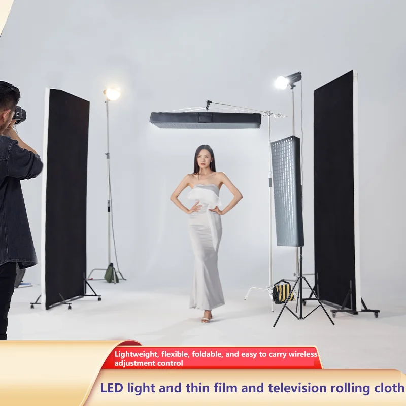 ZSYB JB-120C Portable Flexible LED Video Light long strip Light APP Control 3200-5600k 200W/150W Photography Studio Photo Lamp