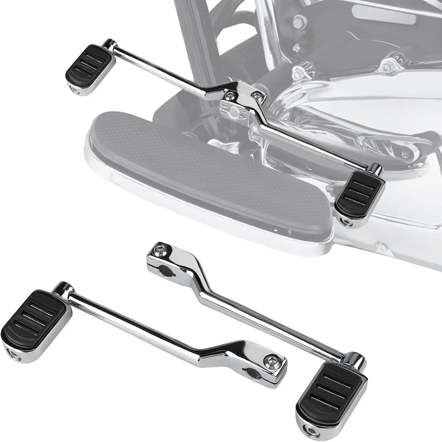 

Heel Toe Shift Pegs Front and Rear Shifter Levers Pedals for Harley Davidson 1986-2017 FL Softail 1988 Road King Street Electra