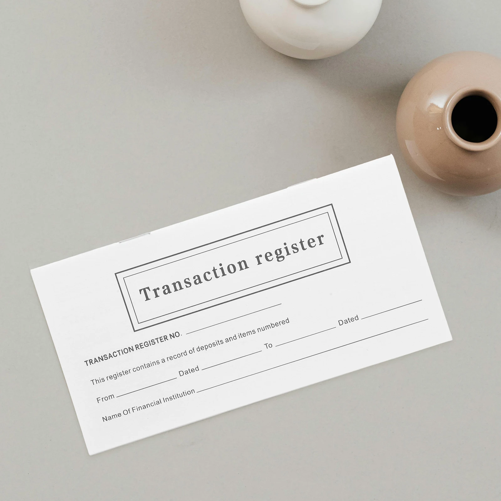 20 قطعة من سجلات دفتر الشيكات الشخصية، دفتر الأستاذ المالي الكبير لإدارة سجلات فحص الورق السميك