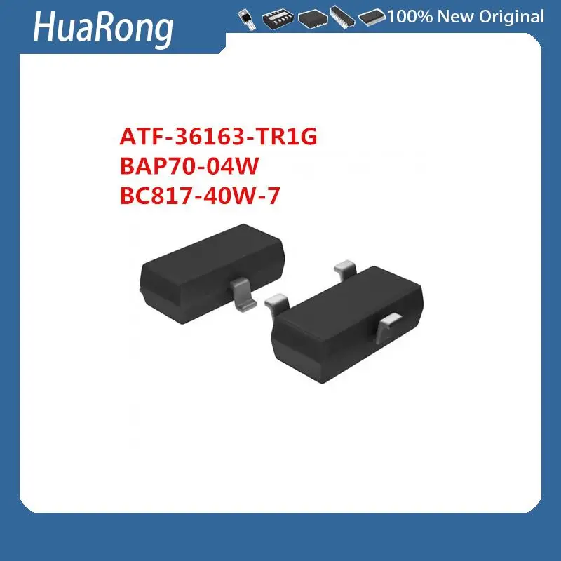 10Pcs/Lot ATF-36163-TR1G BAP70-04W BC817-40W-7    SOT-23