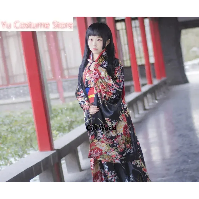 يو زي S-5XL اليابانية Jigoku Shoujo Enma Ai كيمونو يوكاتا ملابس أنيمي تأثيري ازياء4;v'5,f;6.j;8'