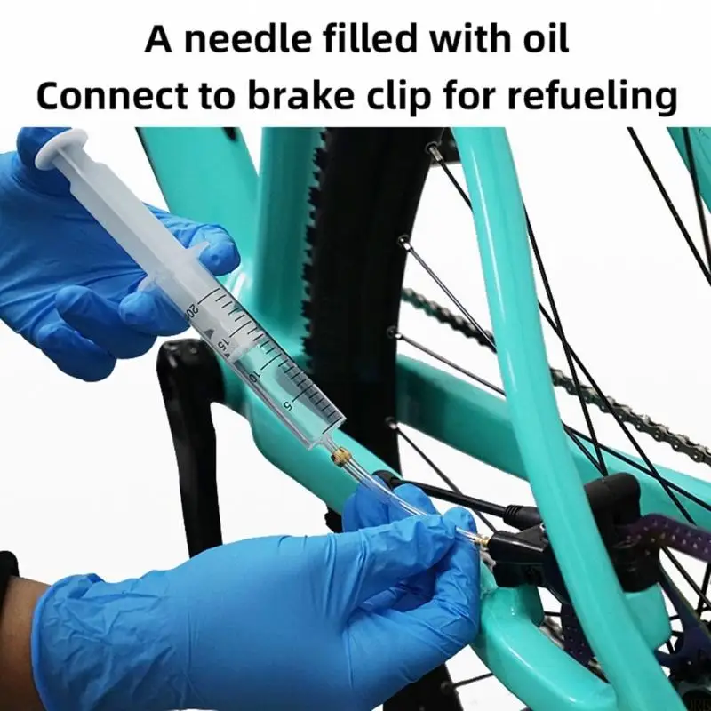 

U2JB Bicycles Hydraulic Disc Brake Mineral Oil Bleeds Set Bikes Brake Repair Tool