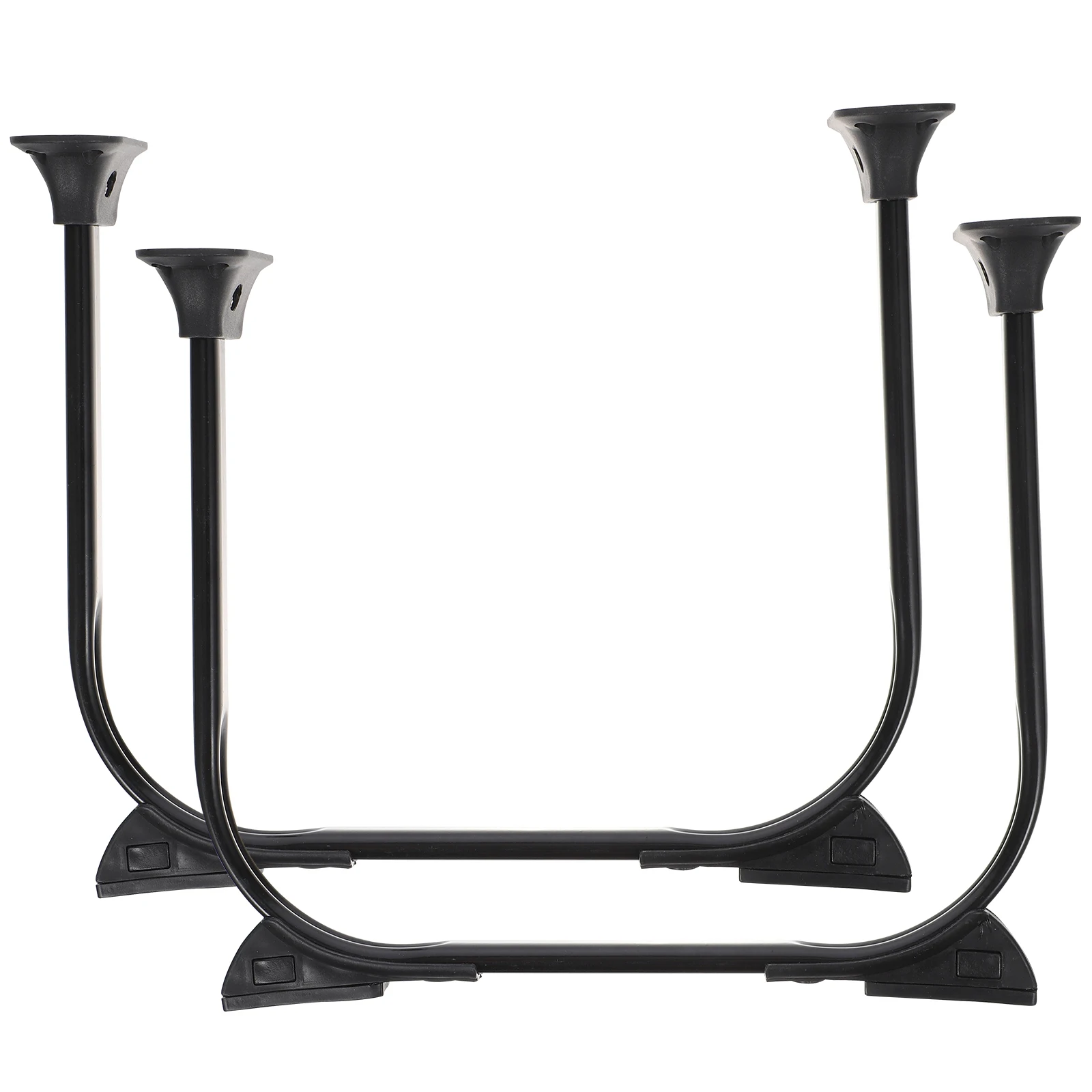 

2pcs Foldable Hairpin Legs Metal Table Legs Furniture Silica Gel DIY Coffee Table Modern Style Suitable Bedside Counter Kitchen