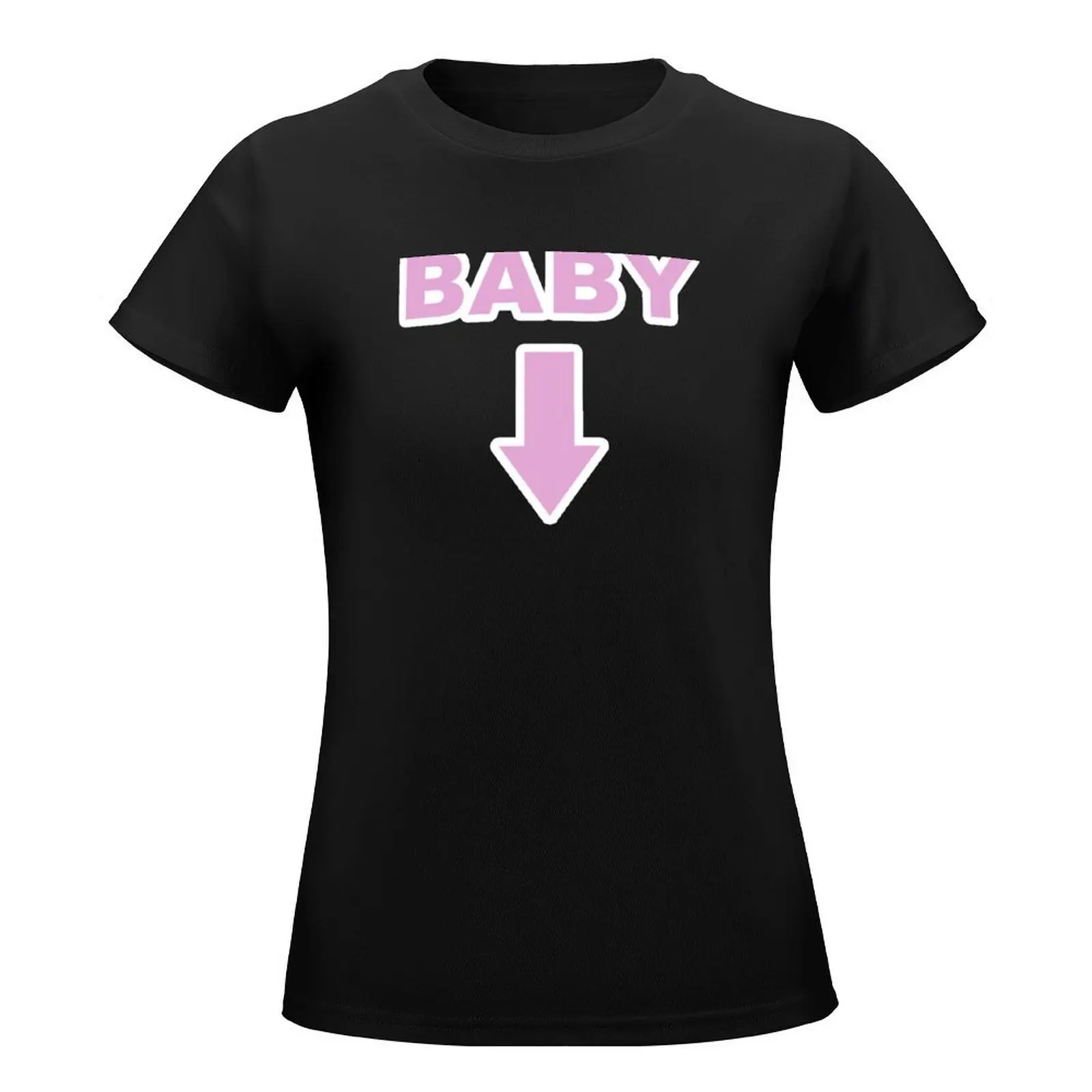 Pregnancy Announcement Pink Arrow Baby This is Us Shirt T-Shirt Blouse t-shirts for Women loose fit