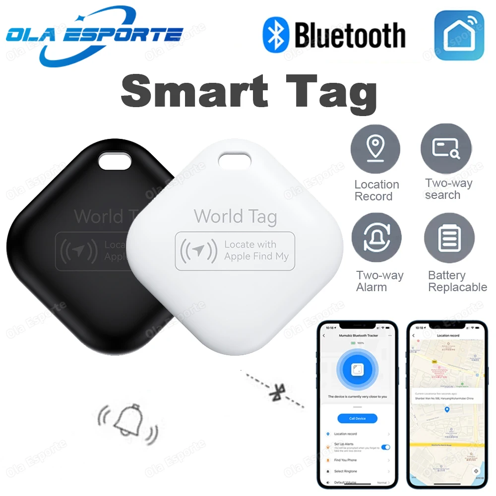 Tracker GPS Smart Tag a lunga distanza per Air Tag Key Finder portafoglio per animali domestici Mini localizzatore di allarme Anti-smarrimento per