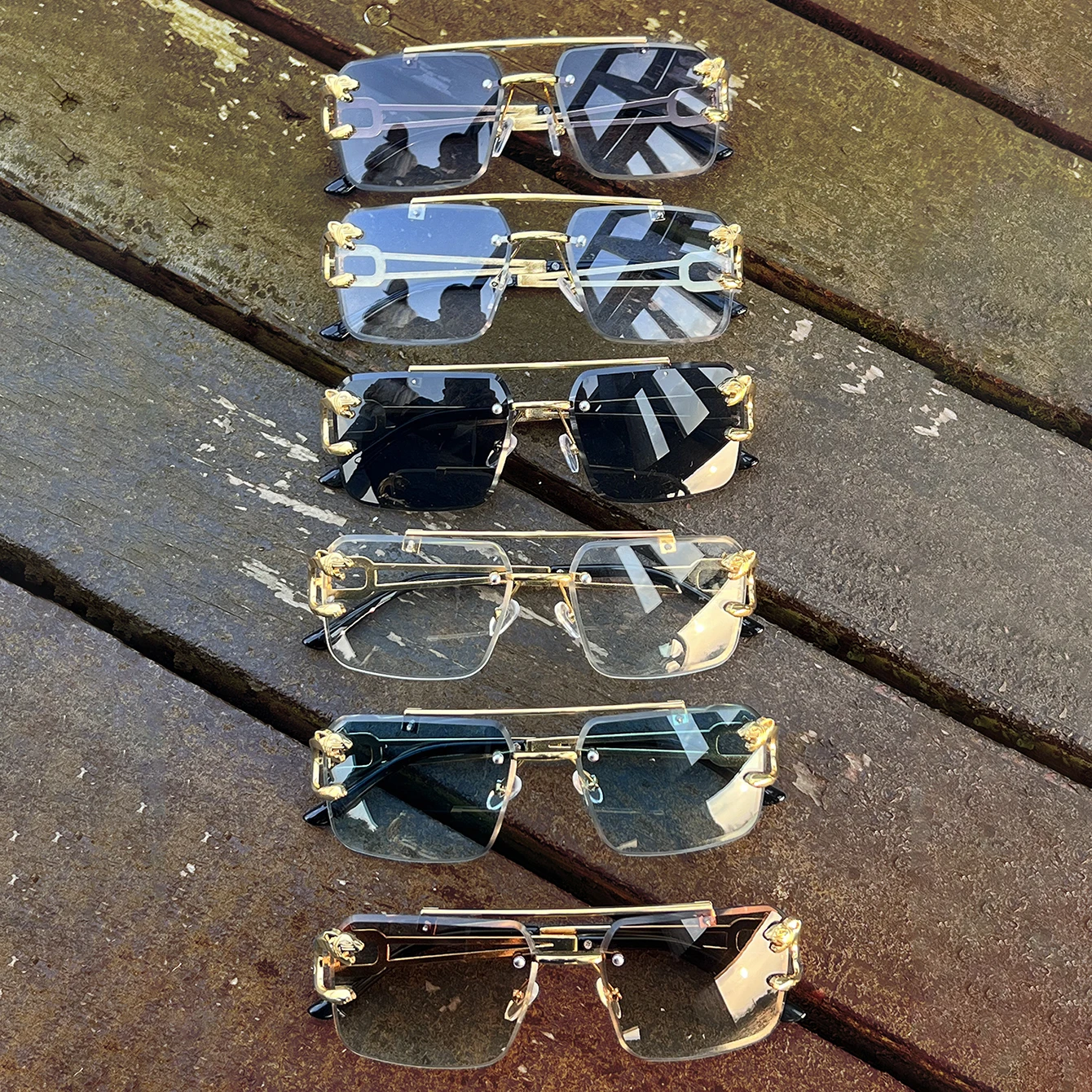 3 PAARE Sonnenbrille Leopardenmuster Metallbügel Männer Frauen Sport Fahrrad MTB Fahrrad Outdoor Wandern Laufen Winddichte Schutzbrille UV400