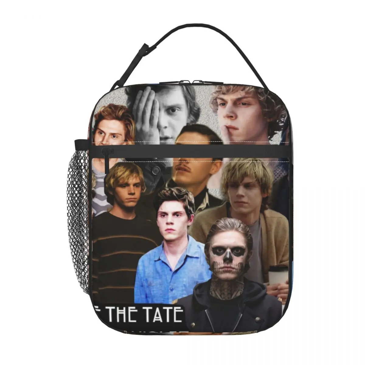 

Actor Star Movie Evan Peters Insulated Lunch Bag for Women Resuable Cooler Thermal Bento Box Office Picnic Travel