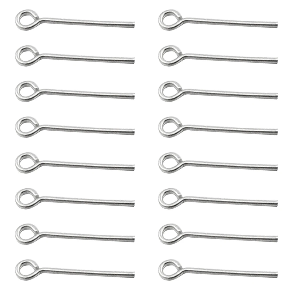 100pcs Jewelry Finding Metal Eyepins Jewelry Making Crafting Iron Eye Pins Handicraft Accessories