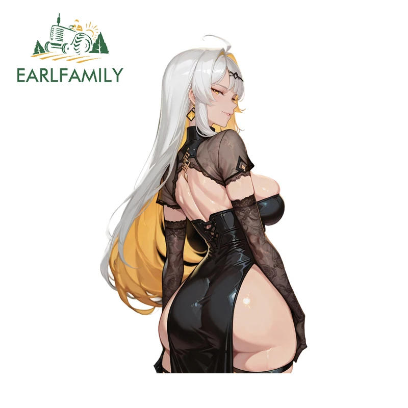 EARLFAMILY Yixuan Zenless Zone Zero Car Bumper Stickers Rearview Mirror Trunk Decals Beautiful High Quality Car Door Protector