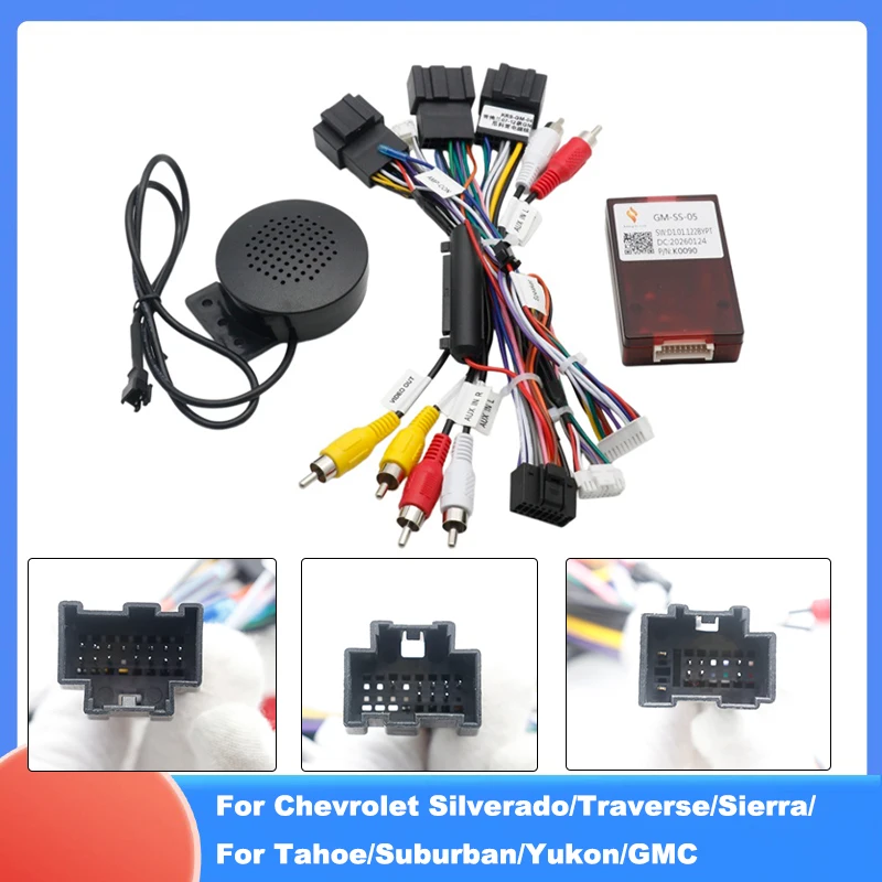 

Canbus Box Decoder Adapter with Cable for Chevrolet Silverado/Traverse/Sierra/Tahoe/Suburban/Yukon/GMC Android Radio