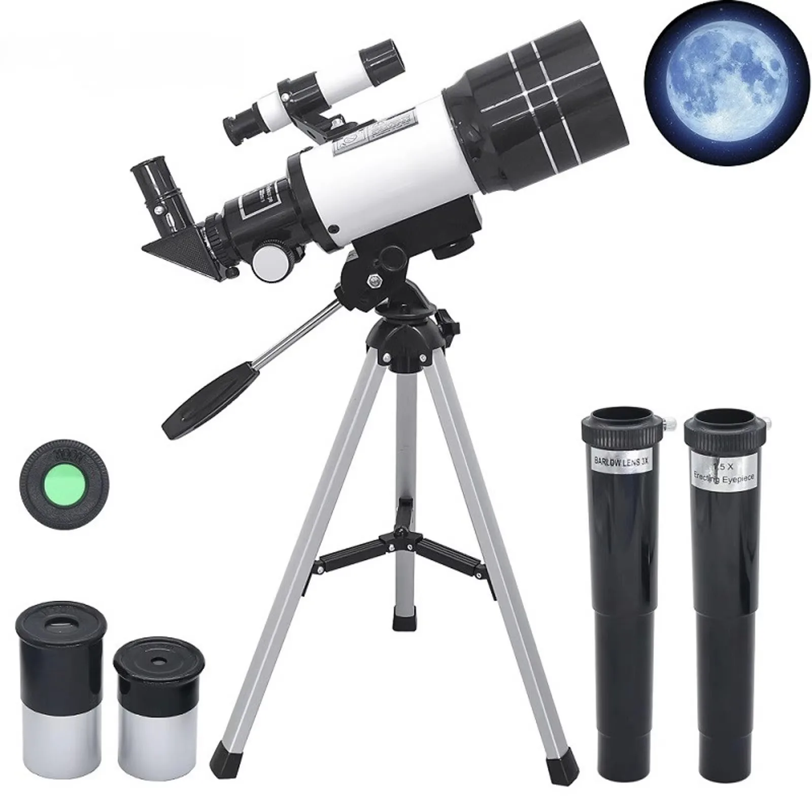 

High Power Telescope Astronomy Professional Stargazing Clear Magnification Refraction Large Aperture Suitable For Stargazing