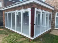 Factory Exterior Garage Door Thermal Break Bifold Accordion Doors Aluminum Glass Insulated Patio Bi Folding Door with Best Price 6