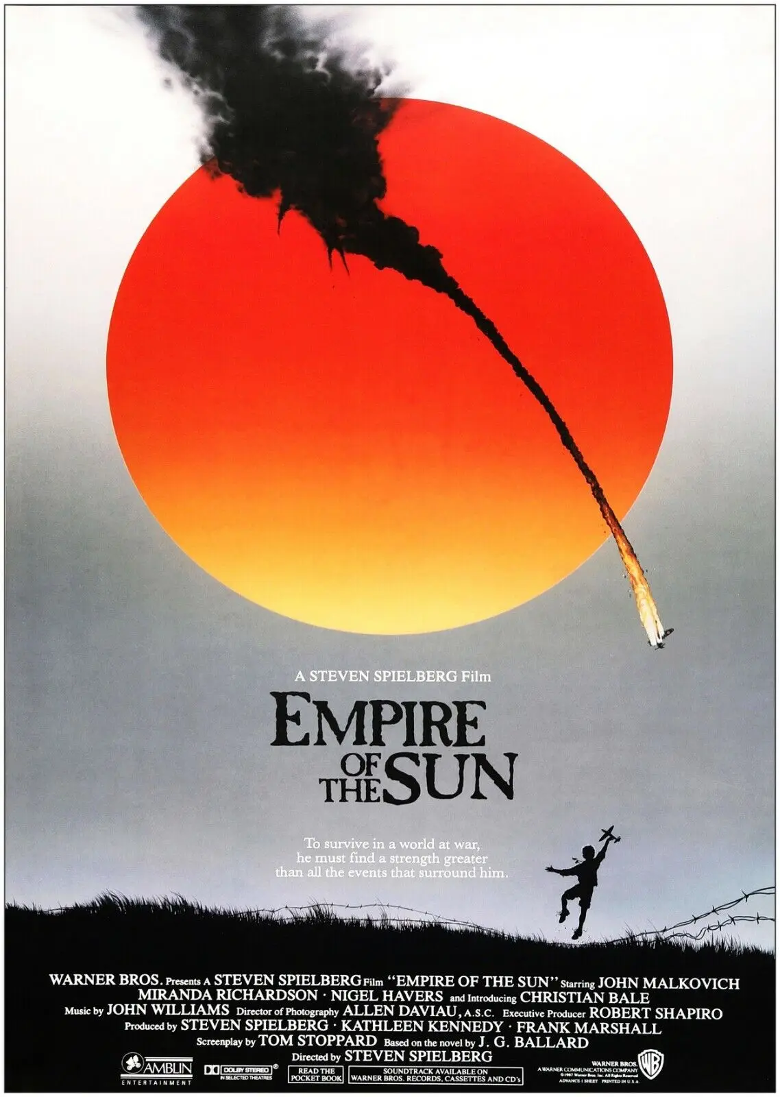 Empire of the Sun Classic Movie, Art Picture Print Silk Poster, Living Room Decor Home Wall