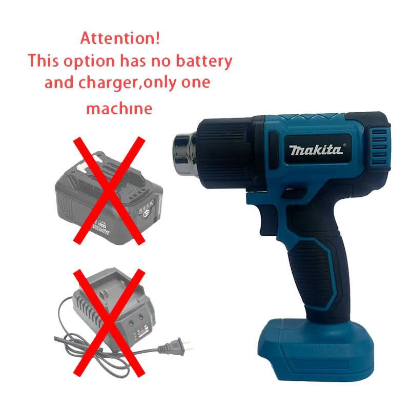 Makita Industrial Handheld Electric Heat Gun 18V Cordless Adjustable Hot Air Gun with Temperatures for Various Applications