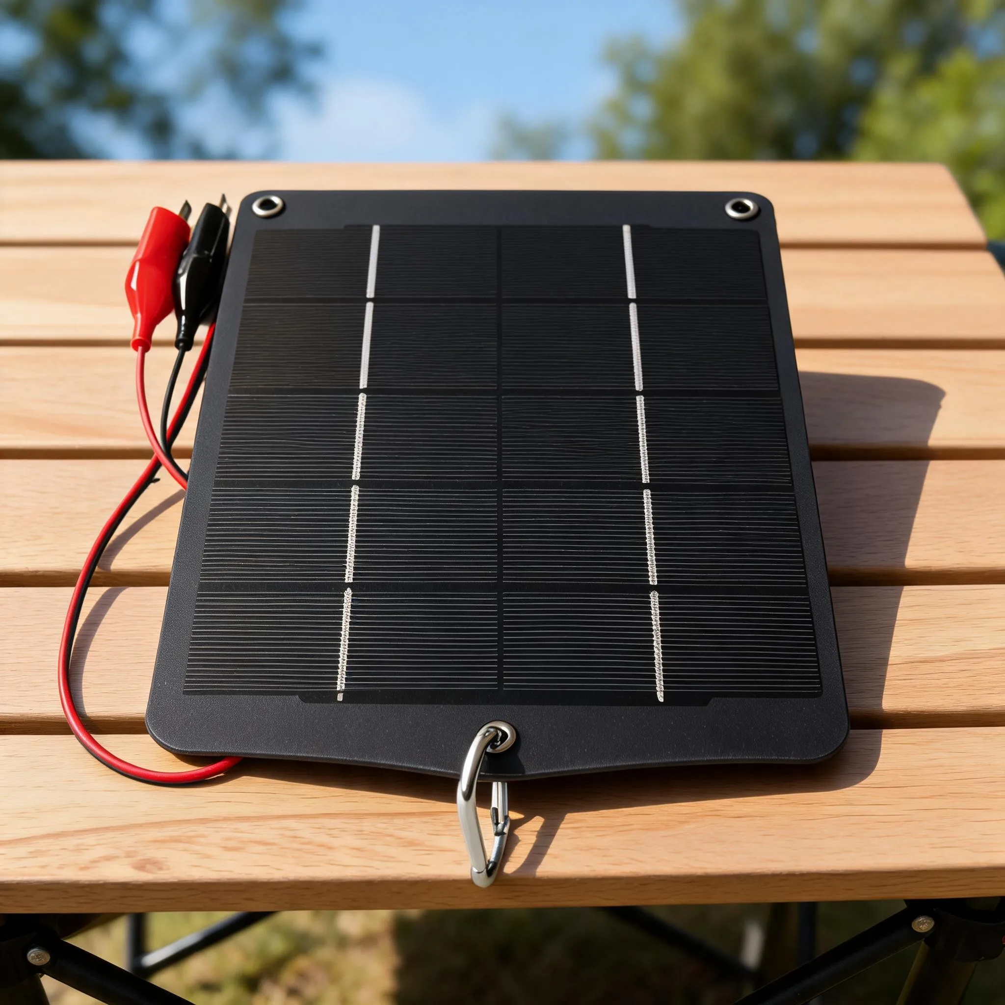 6W 5V Monocrystalline Solar Panel With Clips For 3.7V To 5V Toys Pumps Lights Small Electronic Devices Charging System