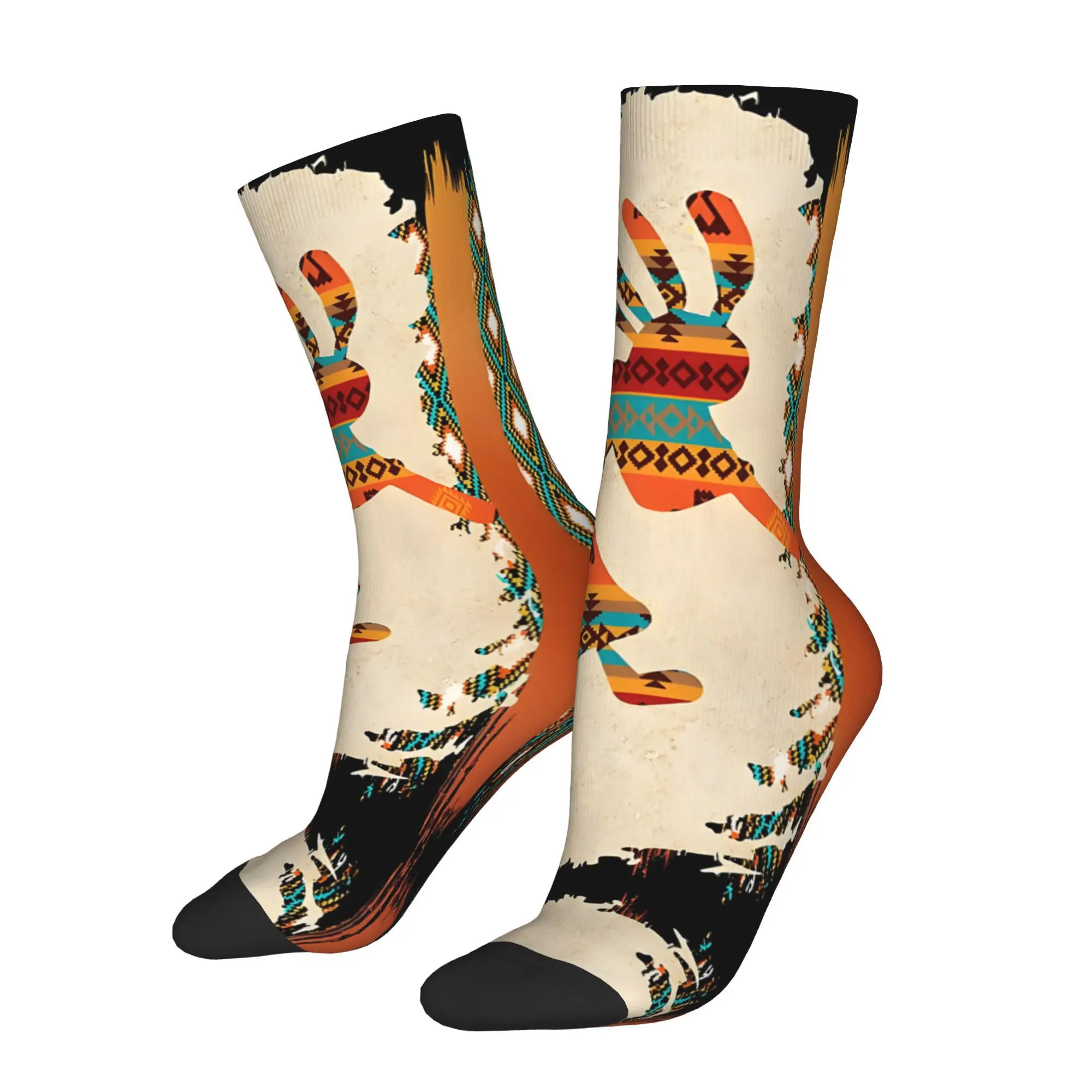 1 шт., мужские носки с принтом Kokopelli, новинка, хип-хоп, Harajuku, носки с узором, повседневный подарок