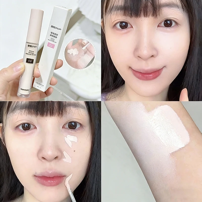 Flüssiger Aufhellender Hochglanz-Concealer-Stift Langanhaltend Feuchtigkeitsspendend Gesichtskonturierung Volle Abdeckung Fleckenkorrektur Hautton-Make-up – Detail 15