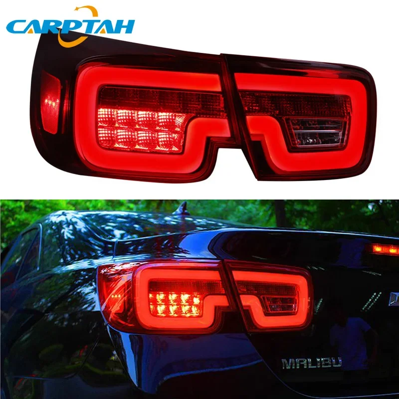 Car LED 12V Taillight For Chevrolet Malibu 2012-2015 Rear Running Lamp Brake Reverse Dynamic Turn Signal Car Tail Light