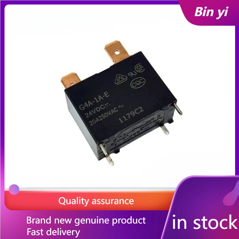 New 1pcs/lot G4A-1A-E 24VDC 20A 4pins air conditioning relay