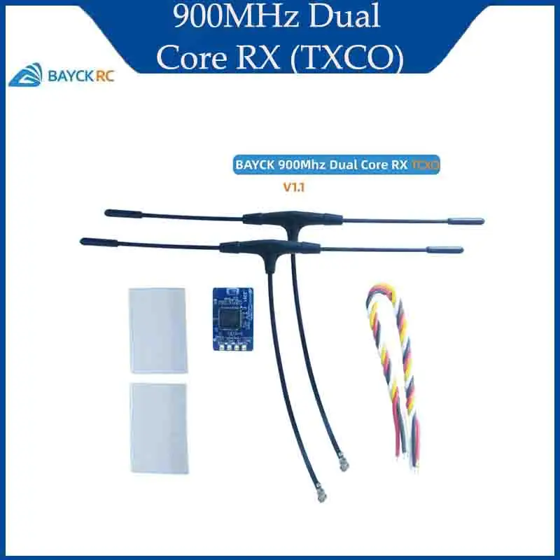 BAYCK 915MHz Dual Core RX ELRS 915 Diversity Receiver Dual Antenna Support CRSF/SBUS For FPV Drone Quadcopter RC Parts