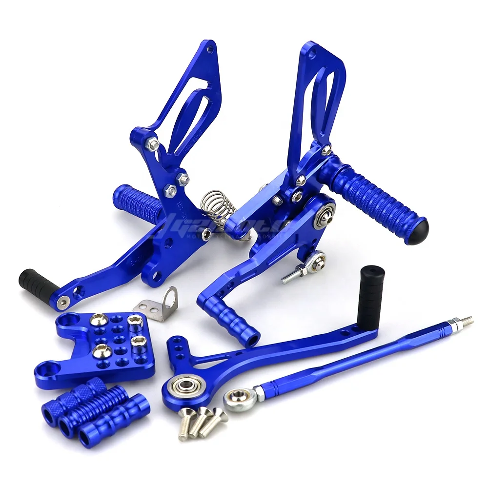 1126HOT Pair Motorcycle CNC Rear Foot Brake Gear Step Raise Back Pedal Assembly Bracket for Kawasaki Ninja 300 Parts