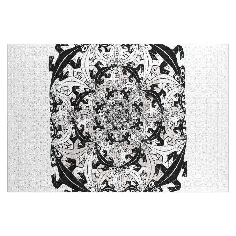 

M.C. Escher Jigsaw Puzzle Personalized Name Wood Name Christmas Gifts Customized Photo Puzzle