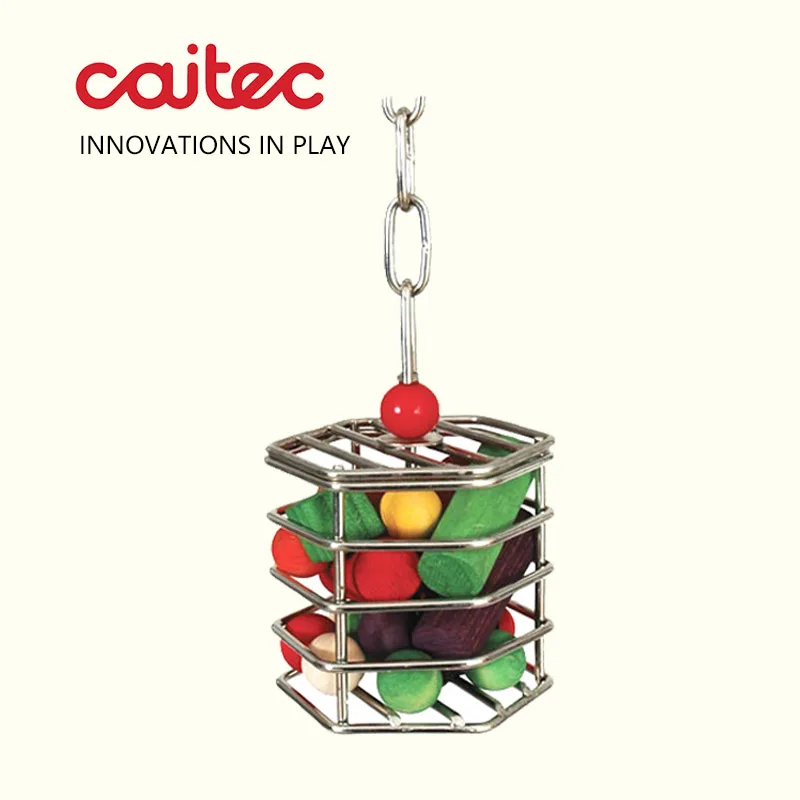 caitec-giocattoli-per-uccelli-dispositivo-multifunzione-in-acciaio-inox-per-alimentazione-pappagalli-contenitore-per-cibo-per-uccelli