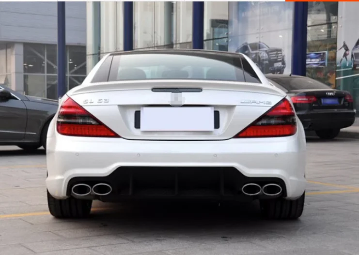 for Mercedes Benz R230 rear trunk lip spoiler tail wing SL SL350 SL500 SL55 SL63 modified deflector 2003-2012 year