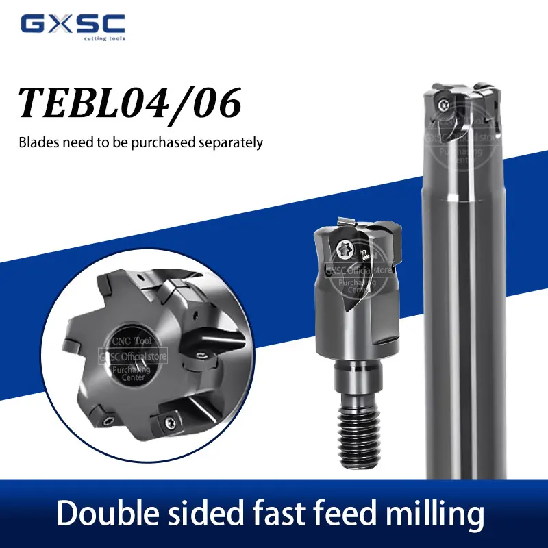 

High-Quality TEBL/TEMBL CNC Lathe Tools Fast Feed Double-Sided Milling Cutter Lock Tooth Head BLMP0603R Hard Alloy Milling Blade