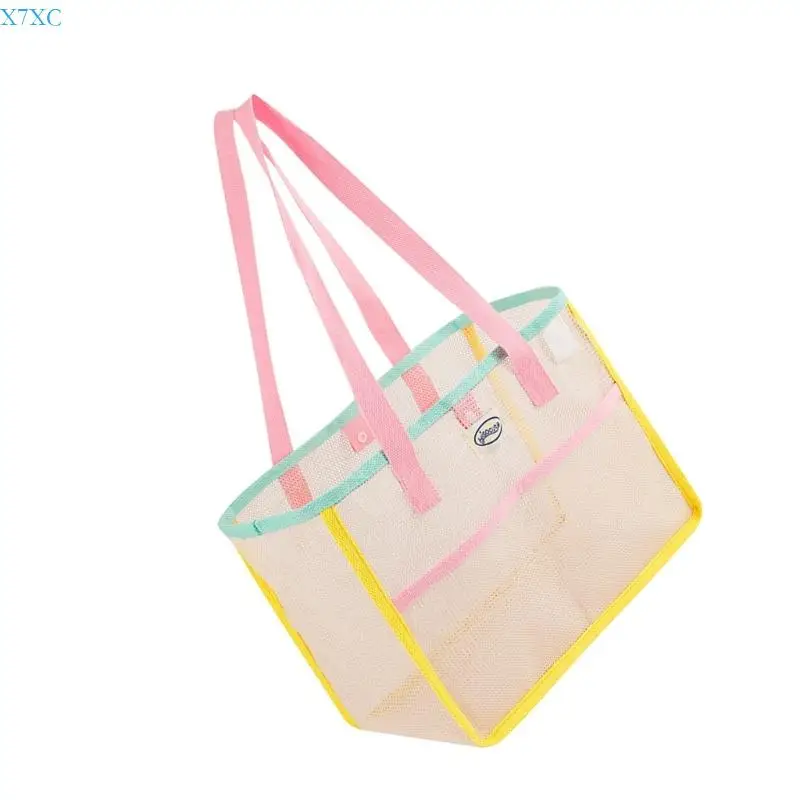 

X7XC Multipurpose Mesh Beach Bag Quick Dry Shoulder Bags for Travel Pool Essential