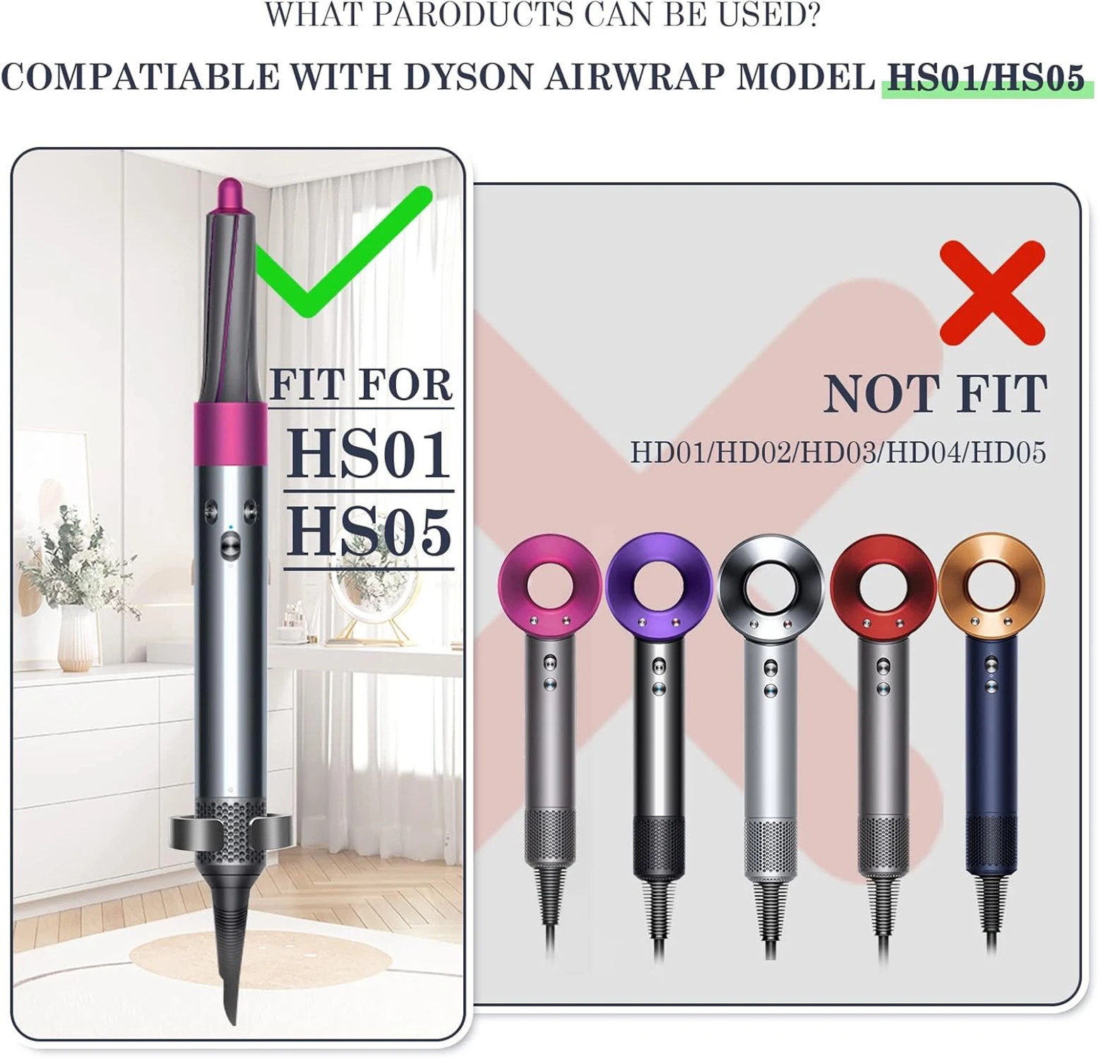 For Dyson Airwrap Filter Cleaning Brush HS01/05 Filter Cleaning Attachment Portable Dust Proof Accessories ABS Material Brush