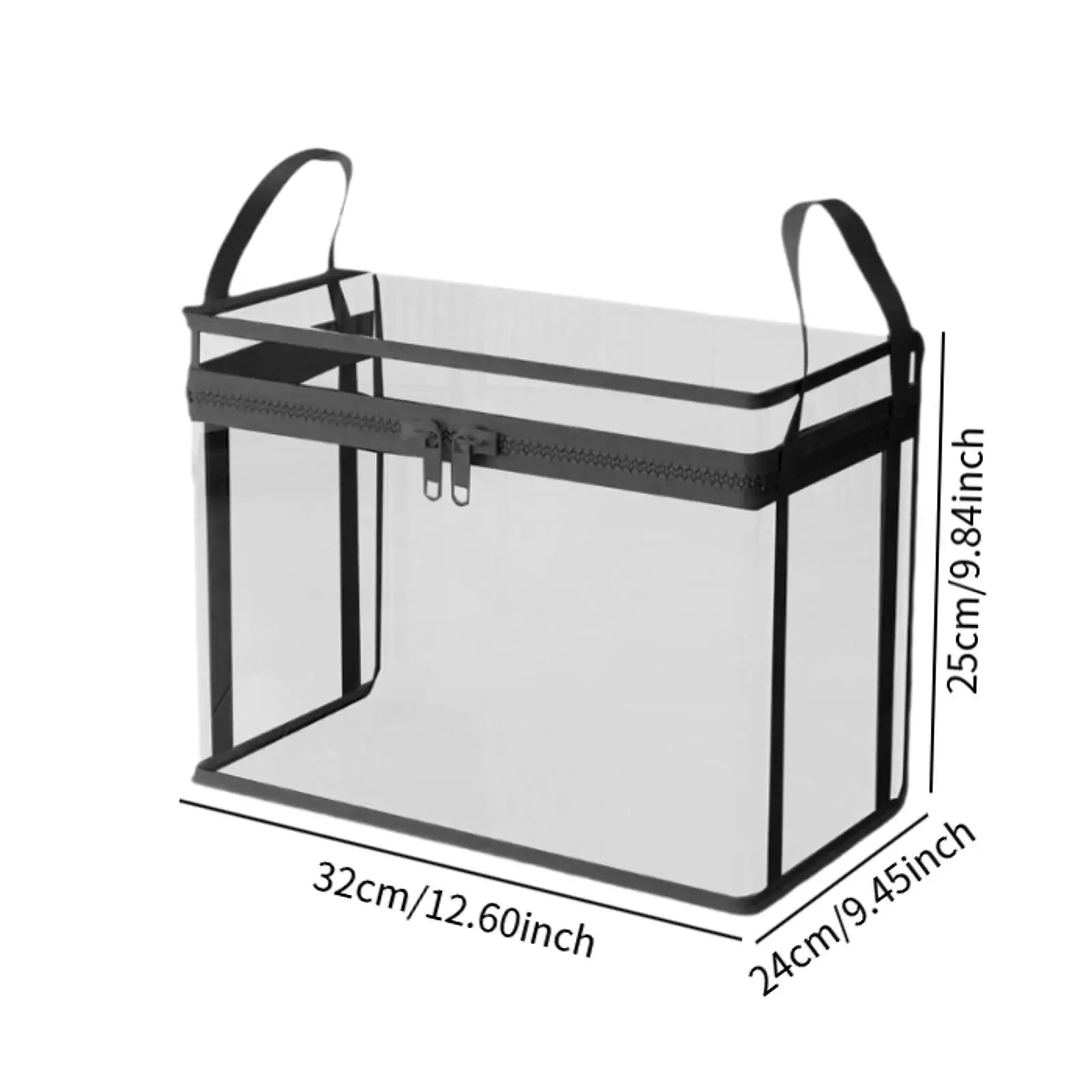Stuffed Animal Storage Bag Clear Versatile Playhouse Travel Case Plush Toy Organizer Box Storage Tote for Birthday Books Balcony