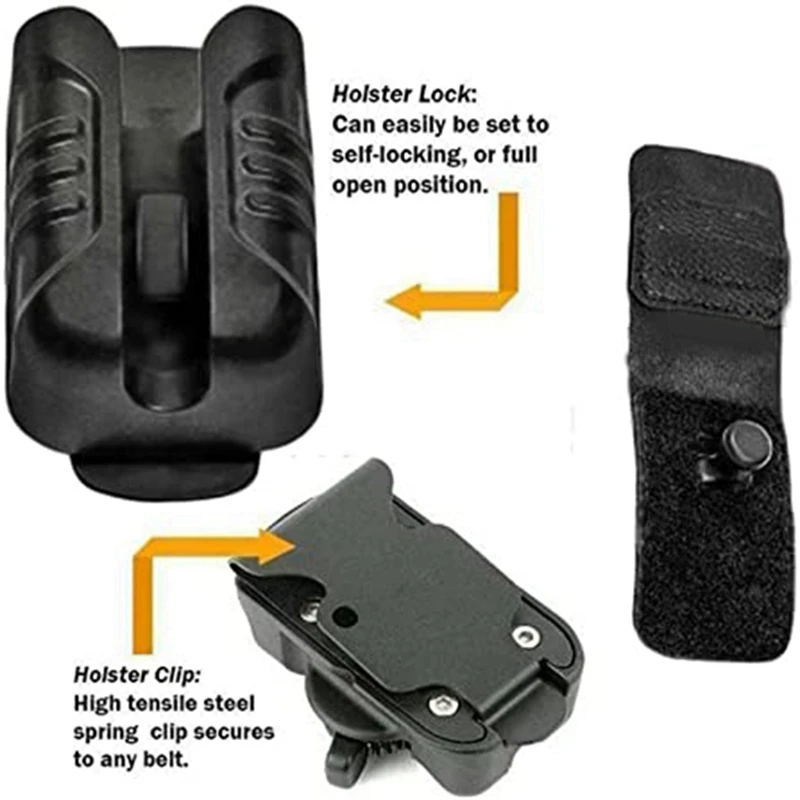 Men's Tool Belt Portable Drill Stand Tool Holster Hammer Recovery Set Self-Locking Quick Pull Belt Holster Clamp Hammer