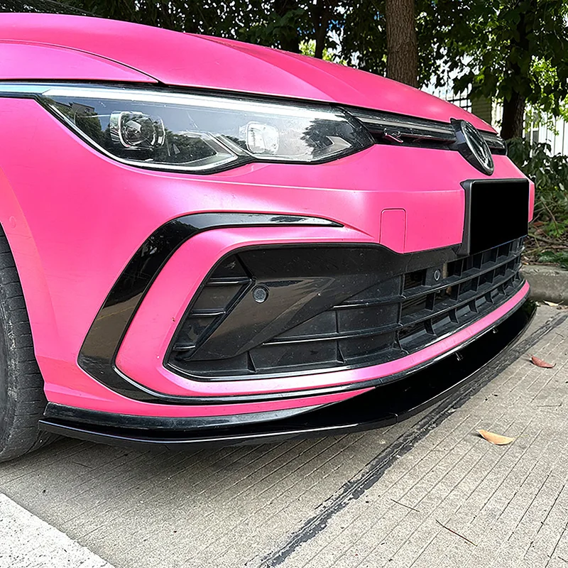 

Front Bumper Lip Diffuser Spoiler Cover Car Modification Accessories Fit For Volkswagen Golf MK8 Golf 8 GTI GTD R-Line 2020-2024