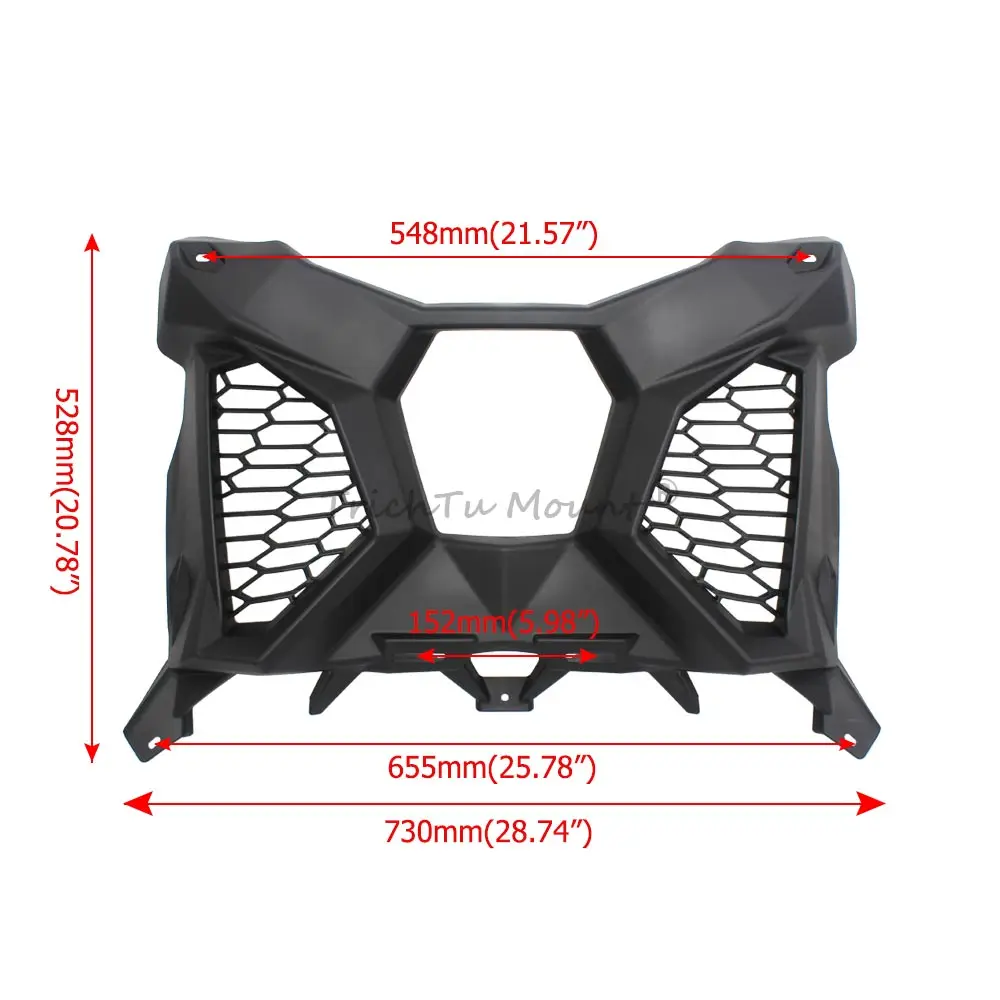 Rear Exhaust Guard Fascia Cover Panel For Can-Am Maverick X3 XDS XRS 2017-2021 UTV Rpl For # 705010001 Matte Black ABS
