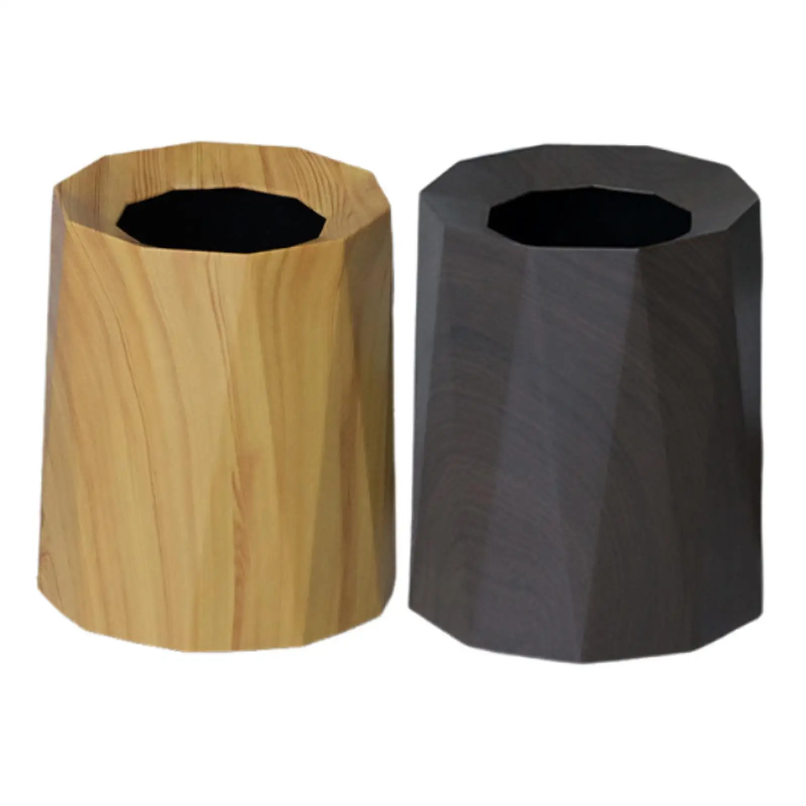 

Trash Can Garbage Container Household Stylish Paper Basket Waste Bin Wastebasket