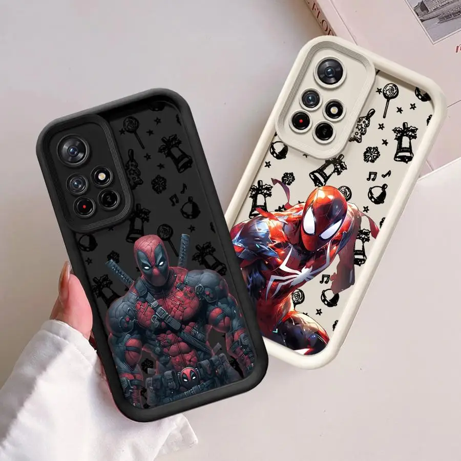 حافظة لهاتف Xiaomi Redmi 13 A3 A4 12 A1 A2 Plus غطاء ناعم Marvel Spider Man Christmas #6