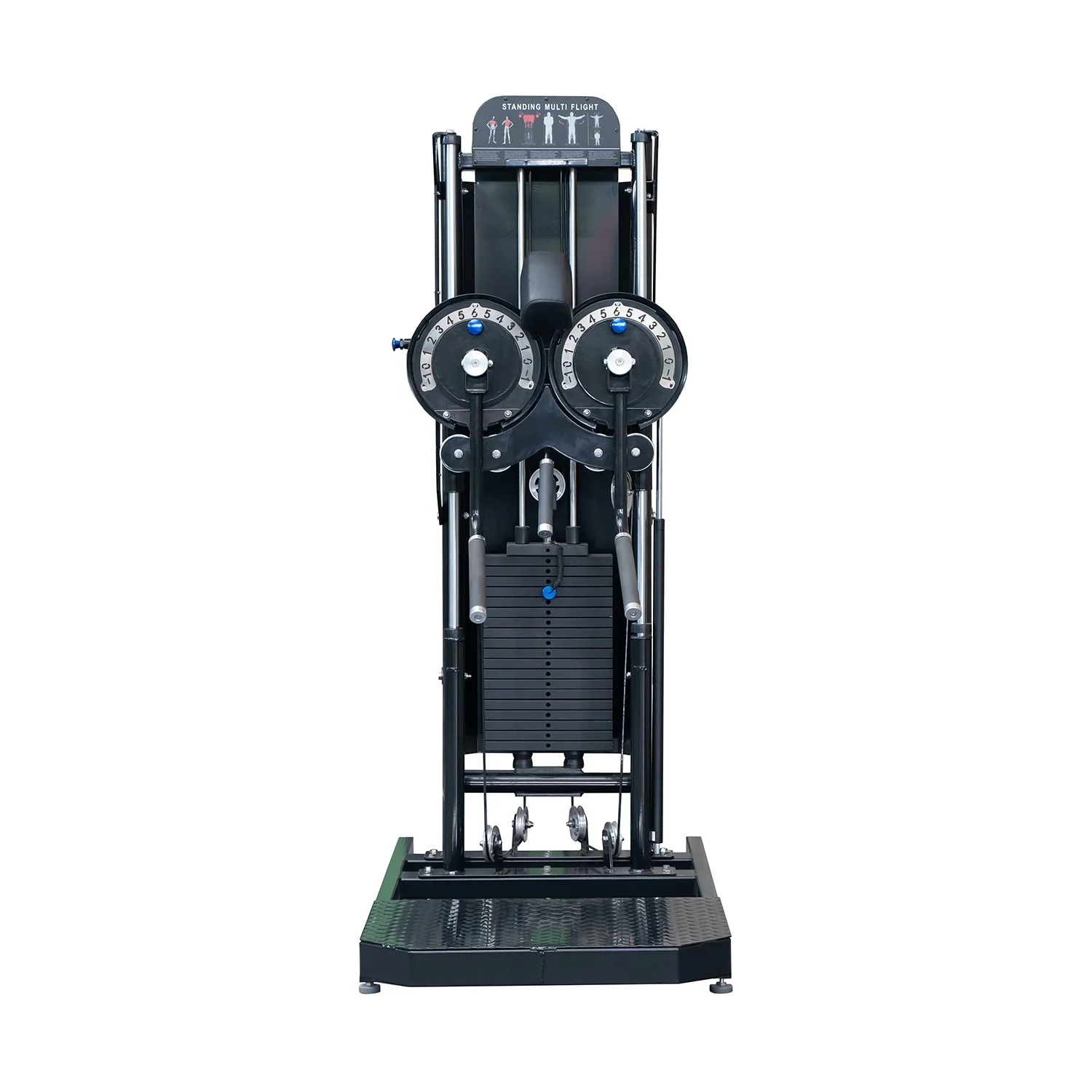 2022 Commercial Use Strength Multi Functional Pin Load Selection Standing Lateral Raise Machine
