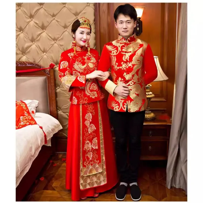 

New Chinese-style wedding dress