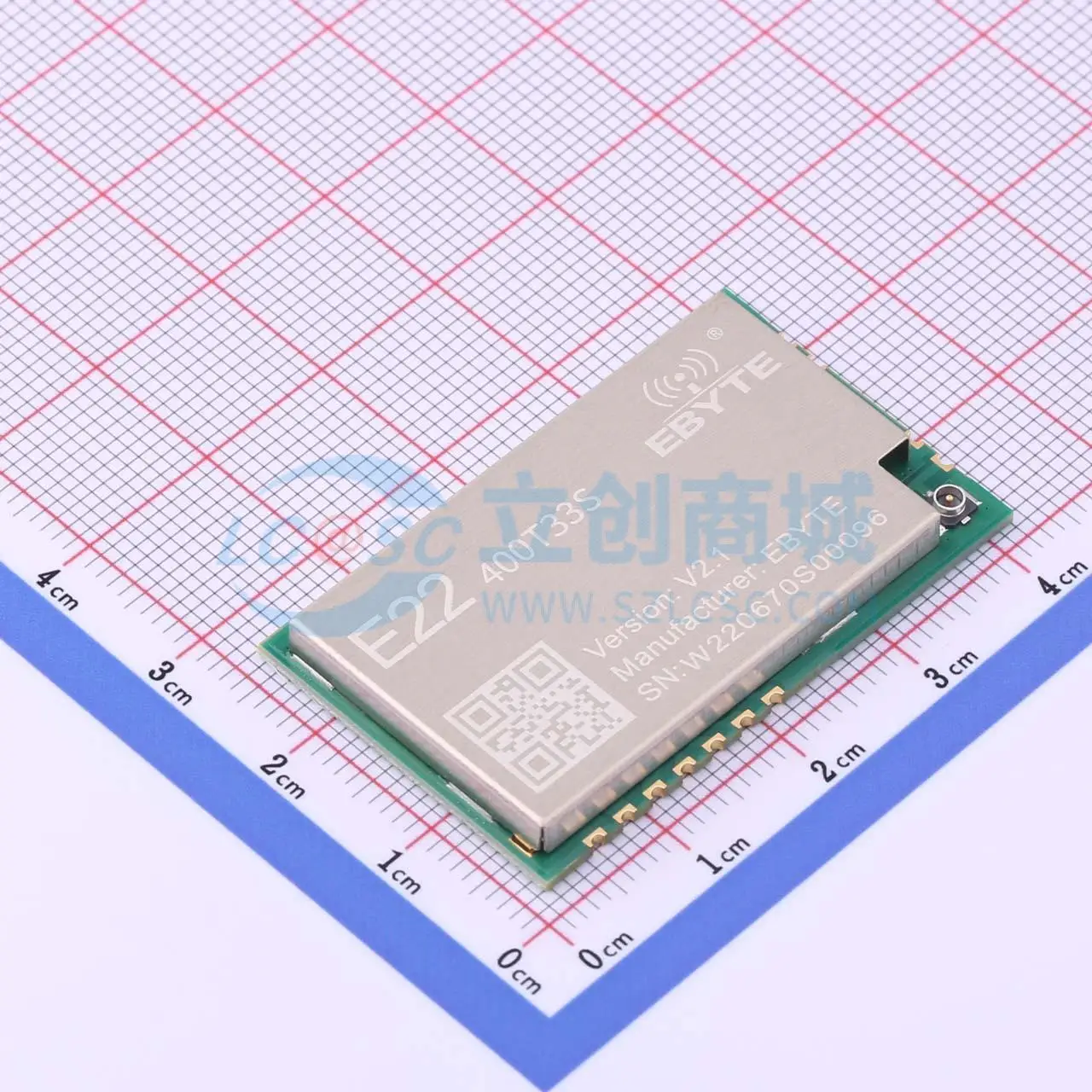 1pcs E22-400T33S SMD 40.5x25mm 33dBm UART LoRa Wireless RF Transceiver Module