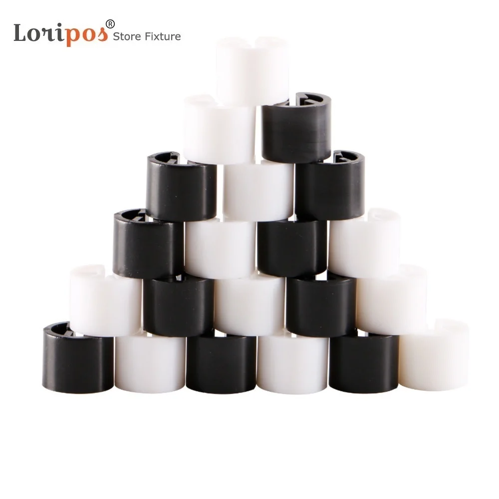 100pcs Plastic Snap On Hanger Size Markers Hangers Clips Circle For Sizes Clothes Accessories Label Tube Marked