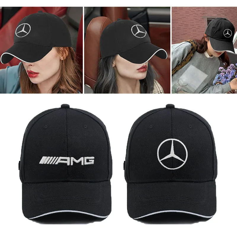 Fashion Letter Embroidery Hat Snapback Trucker Outdoor Sport Running Adjustable Baseball Cap For Mercedes Benz B/C/E Class A GLC