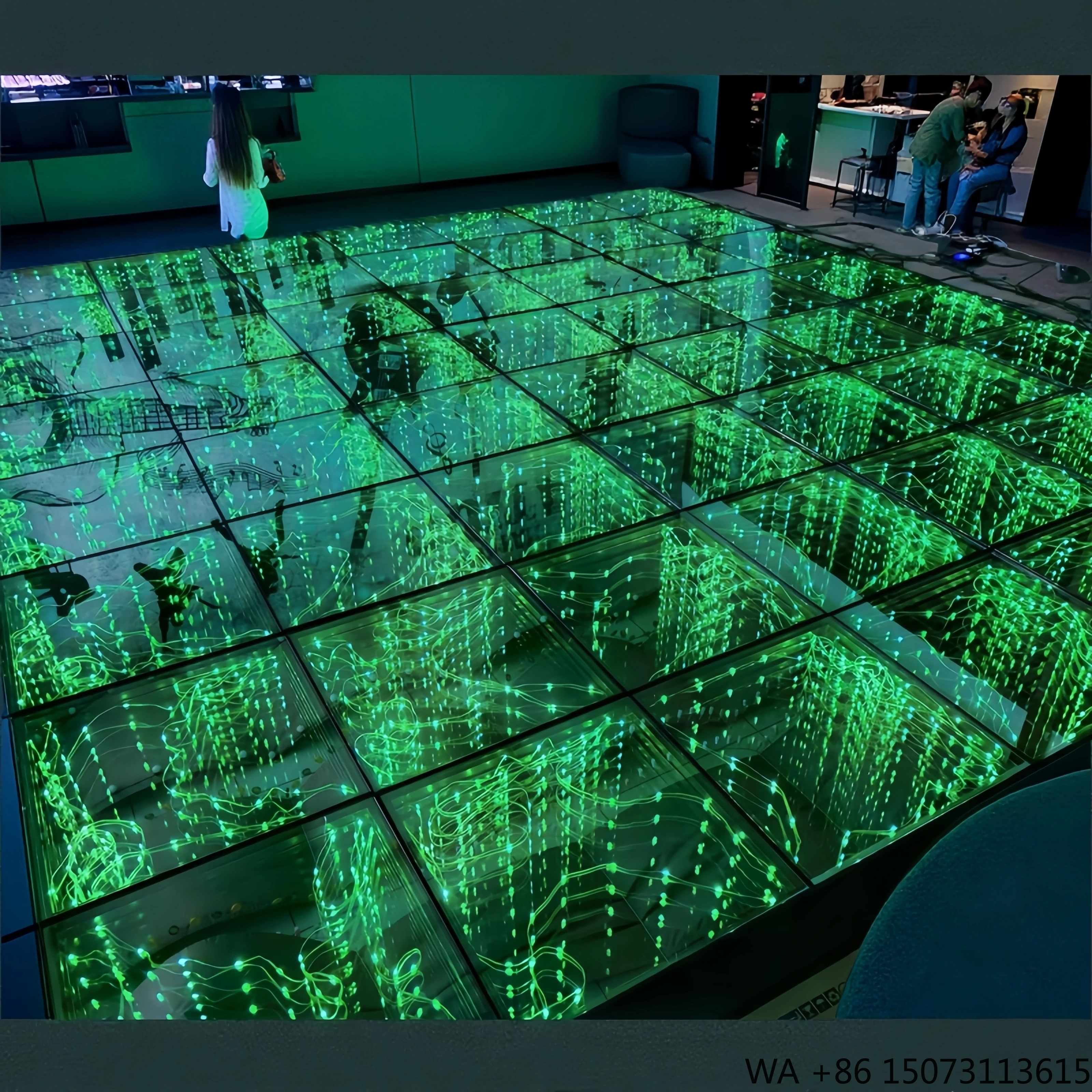 

Светящиеся танцевальные плитки для сцены, свадебные напольные плитки для улицы, 3D магнитные LED-плитки для танцев