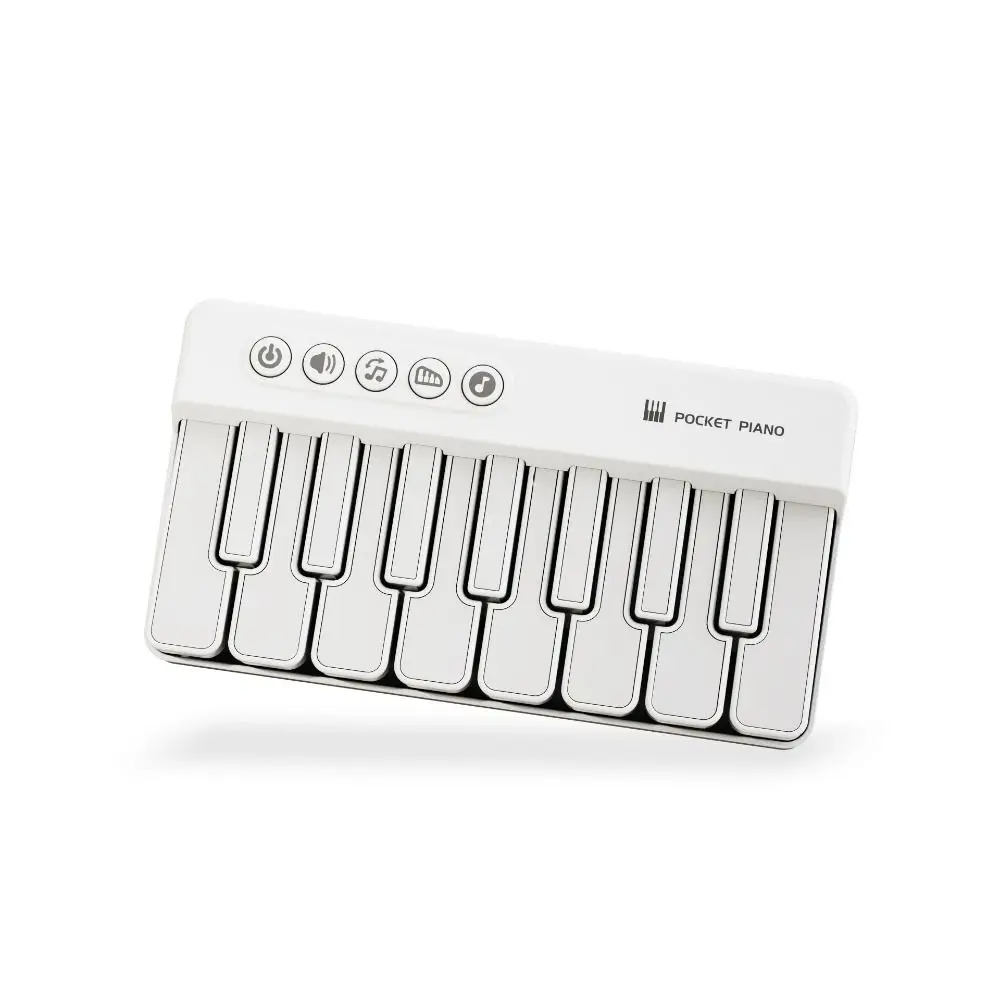 Rainbow Lights Mini Piano 7 Colors LED Multi-functional Learning Piano Keyboard Portable Design Rainbow Electronic Piano