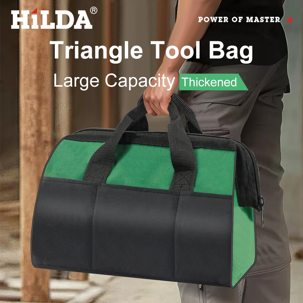 HILDA Thick Oxford Tool Bag Multifunctional Portable Handheld Storage Bag Duty Woodworking Electric Tools Organizer Carry Pouch